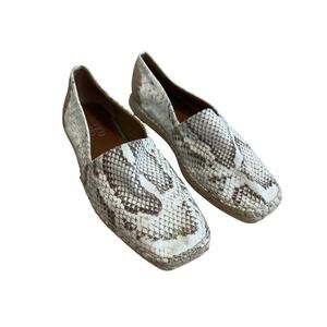 Franco Sarto Slip-On Espadrilles Kenna Natural 8 Medium Snakeskin Flats